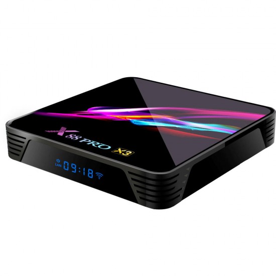 X88 PRO X3 Amlogic S905X3 4GB RAM 32GB ROM 5G WIFI bluetooth 4.1 8K Android 9.0 TV Box