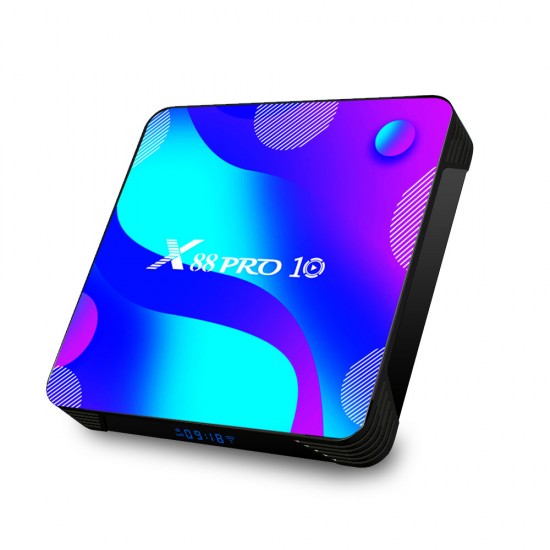 X88 Pro 10 RK3318 Quad-Core 2GB RAM 16GB ROM 5G WIFI bluetooth 4.0 Android 10.0 4K TV Box H.265 VP9 for Neflix Youtube