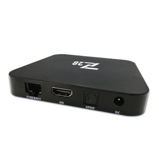 Z28 RK3328 Quad Core 2GB RAM 16GB ROM Android 7.1 2.4G WiFi 100M LAN 4Kx2K 60fps H.265 HEVC Android TV Box Mini PC
