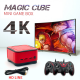 128GB 4K HD bluetooth 2.4G Mini Magic Club Video Game Console with 2 Wired Gamepads Support PS1 GBA NEOGEO FC Games