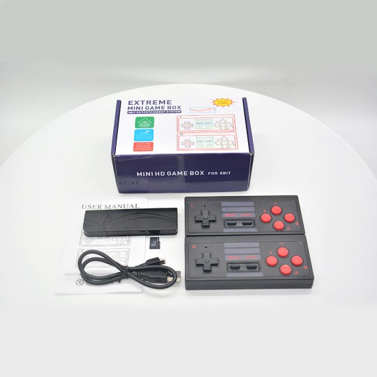 RS-628 628 Games 1080P HD TV Game Console Mini Retro Game Stick Wireless Controller HDMI Output Dual Players