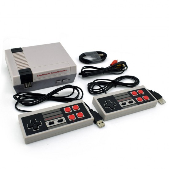 NES-620 Retro Classic Mini Action Game Console with Built-in 620 Games and 2 NES Classic Gamepads