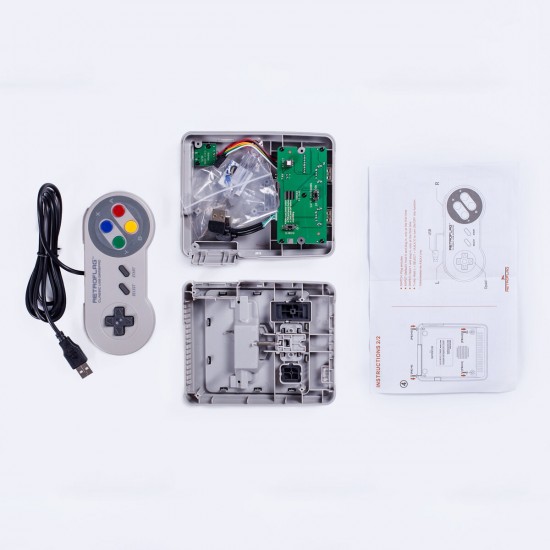 Case Deluxe Edition-J/U with Classic USB Controller for Raspberry Pi