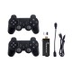 X8 SDRAM DDR3 256MB Wireless 4K UHD Game Stick 32GB 3550 Games TV Game Player with Dual 2.4G Gamepad
