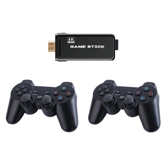 X8 SDRAM DDR3 256MB Wireless 4K UHD Game Stick 32GB 3550 Games TV Game Player with Dual 2.4G Gamepad