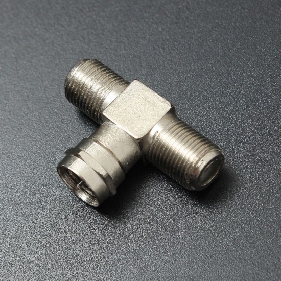 2 Way F-Type Splitter Combiner TV Virgin Cable Sky Satellite Freeview Silver 2 Way F-Type Splitter Combiner TV Virgin Cable Sky Satellite Freeview Silver