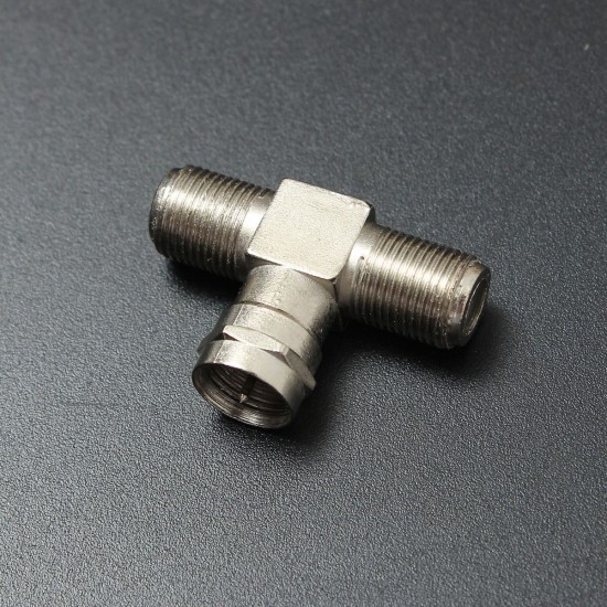 2 Way F-Type Splitter Combiner TV Virgin Cable Sky Satellite Freeview Silver 2 Way F-Type Splitter Combiner TV Virgin Cable Sky Satellite Freeview Silver