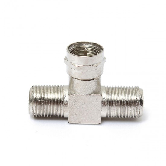 2 Way F-Type Splitter Combiner TV Virgin Cable Sky Satellite Freeview Silver 2 Way F-Type Splitter Combiner TV Virgin Cable Sky Satellite Freeview Silver
