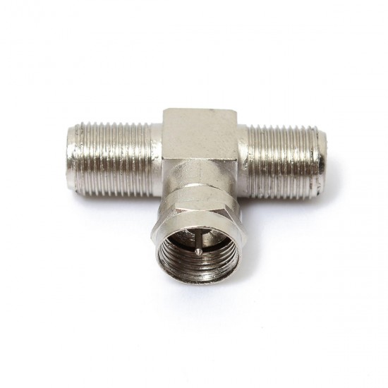 2 Way F-Type Splitter Combiner TV Virgin Cable Sky Satellite Freeview Silver 2 Way F-Type Splitter Combiner TV Virgin Cable Sky Satellite Freeview Silver