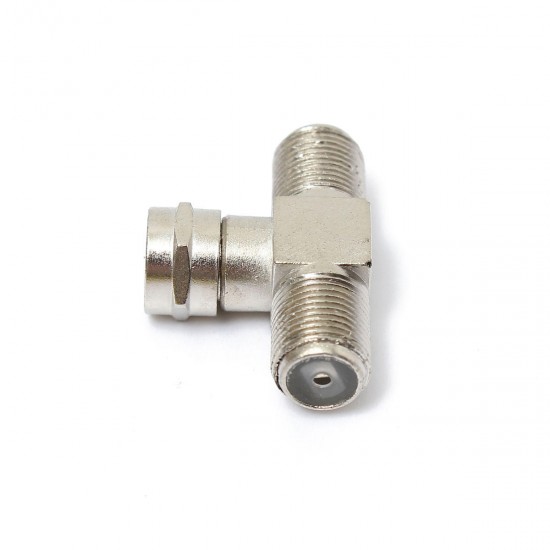 2 Way F-Type Splitter Combiner TV Virgin Cable Sky Satellite Freeview Silver 2 Way F-Type Splitter Combiner TV Virgin Cable Sky Satellite Freeview Silver