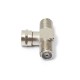 2 Way F-Type Splitter Combiner TV Virgin Cable Sky Satellite Freeview Silver 2 Way F-Type Splitter Combiner TV Virgin Cable Sky Satellite Freeview Silver