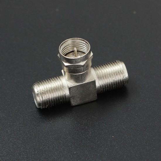 2 Way F-Type Splitter Combiner TV Virgin Cable Sky Satellite Freeview Silver 2 Way F-Type Splitter Combiner TV Virgin Cable Sky Satellite Freeview Silver
