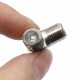 5Pcs Thread F Socket T Splitter Adaptor Cable TV Aerial Freeview Virgin Media Silver 5Pcs Thread F Socket T Splitter Adaptor Cable TV Aerial Freeview Virgin Media Silver