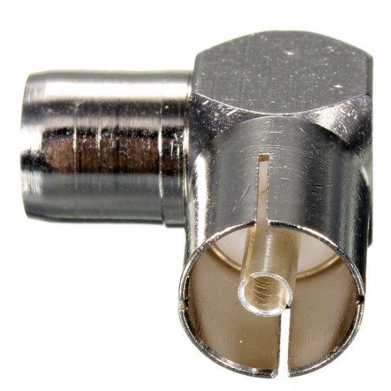 90 Degree Right Aerial Angled TV Cable Connector Male Coax Plug 90 Degree Right Aerial Angled TV Cable Connector Male Coax Plug
