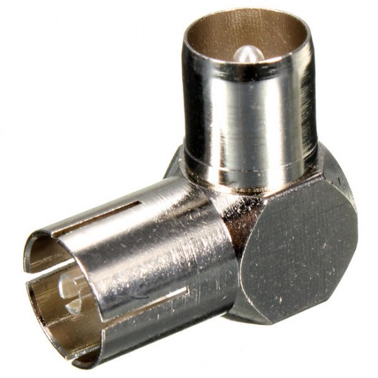 90 Degree Right Aerial Angled TV Cable Connector Male Coax Plug 90 Degree Right Aerial Angled TV Cable Connector Male Coax Plug