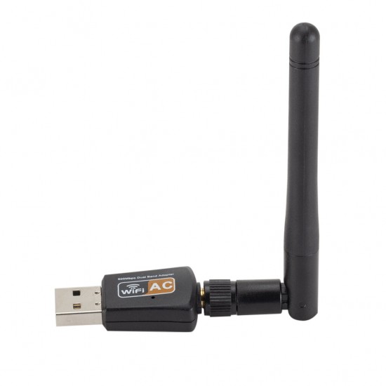 AC 600M-2DB Dual-Band Wireless Network Card USB Wireless Network Card Receiver Laptop Desktop Portable WIFI