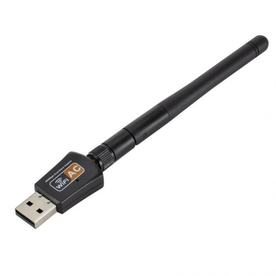 AC 600M-2DB Dual-Band Wireless Network Card USB Wireless Network Card Receiver Laptop Desktop Portable WIFI