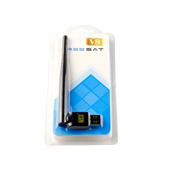 V8 RT5370 USB WIFI Antenna for V7 V8 Series Satellite Receivers FTA Set Top Box