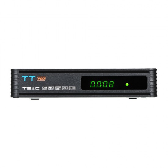 TT PRO DVB-T DVB-T2 DVB-C 1080P HD Digital Terrestrial Broadcasting TV Set-top Box MPEG4 H.265 Decoder Receptor TT PRO DVB-T DVB-T2 DVB-C 1080P HD Digital Terrestrial Broadcasting TV Set-top Box MPEG4 H.265 Decoder Receptor