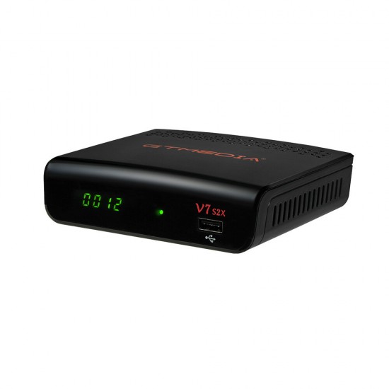 V7 S2X DVB-S2 Satellite TV Receiver H.265 1080P HD USB WIFI AVS+ VCM ACM T2MI BISS PowerVu DRE Set Top Box