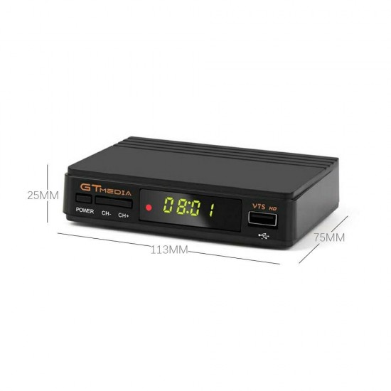 V7S HD DVB-S2 TV Digital Video Receiver HD 1080P Set-top Box No USB WIFI