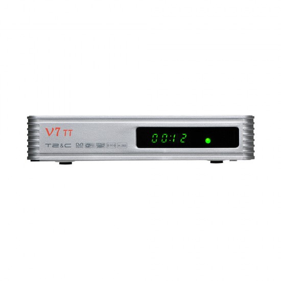 V7TT DVB-T T2 DVB-C Satellite Receiver 1080P HD H.265 HEVC J.83B Set Top Box TV Signal Receiver Support for Cccam