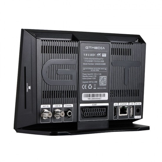 V8 UHD DVB-S2 T2 Satellite Receiver 4K H.265 VP9 T2-MI DVB-S DVB+T ISDB-T Cable(J83.A/C) ATSC-C(J83.B) 2.4G WIFI TV Signal Receiver Support IPTV CCcams