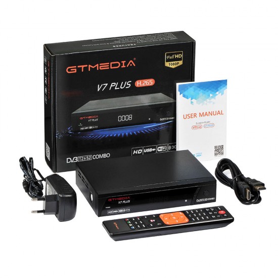 V7 Plus H.265 DVB-S2/T2 Satellite TV Receiver Tuner Support Cccam PowerVu Newcam V7 Plus H.265 DVB-S2/T2 Satellite TV Receiver Tuner Support Cccam PowerVu Newcam