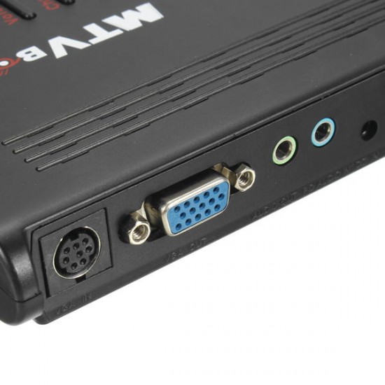 MTV LCD Box Computer To VGA S-Video Analog TV Program Receiver Tuner