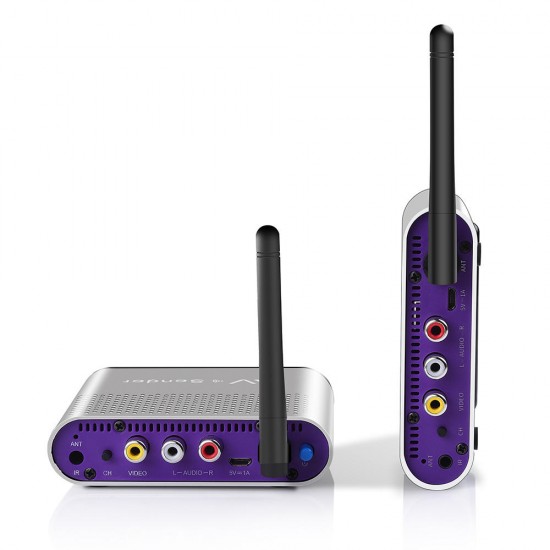AV220-2 2.4GHZ Wireless Audio Video SD TV AV Sender Transmitter 2 Receiver 660 Feet