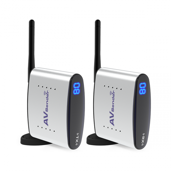 PAT-225 2.4GHz Wireless AV Sender IR Remote Audio Video Transmitter Receiver 100 Meter Transmission Distance