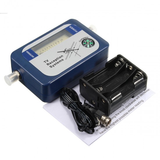 SF95DT DVB-T Finder Digital Aerial Terrestrial TV Antenna Signal Strength Meter Compass SF95DT DVB-T Finder Digital Aerial Terrestrial TV Antenna Signal Strength Meter Compass