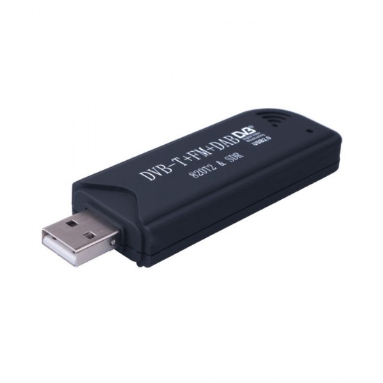 USB2.0 FM DAB DVB-T RTL2832U R820T2 RTL-SDR SDR Dongle Stick Digital TV Tuner Receiver with Antenna