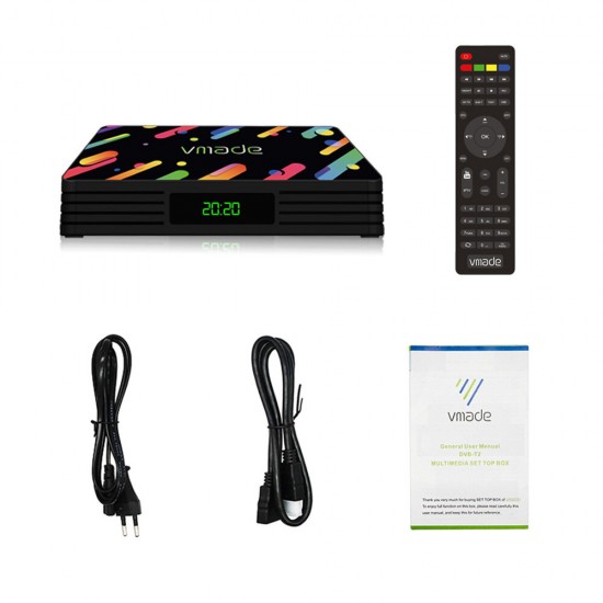 K5 DVB-T2 TV Receiver Digital TV Signal Tuner VP9 H.265 HEVC HD Video TV Decoder Support Dolby Audio MeeCast RJ45 TV SCART HDTV Port