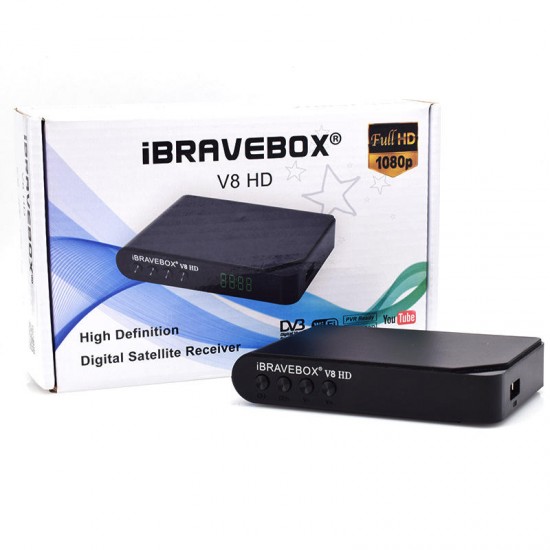 V8 HD DVB-S/S2 TV Signal Satellite Receiver Support Newcam USB WIFI BISS POWEY VU Youtube
