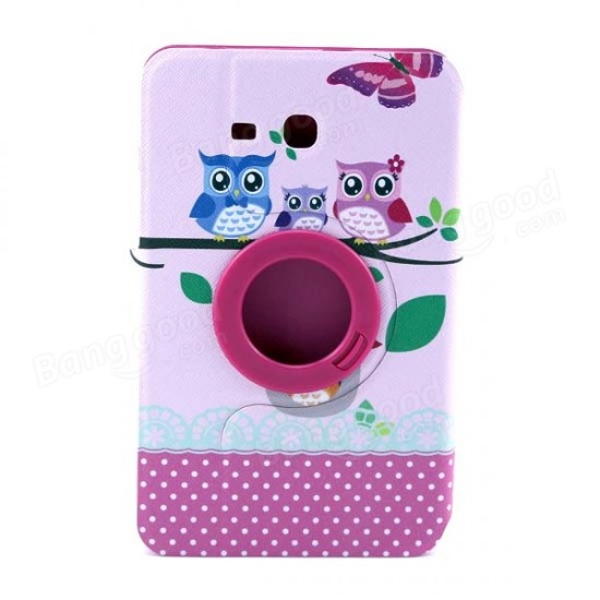 360 Degree Rotating Case Cover For Samsung GALAXY Tab 3 Lite T110