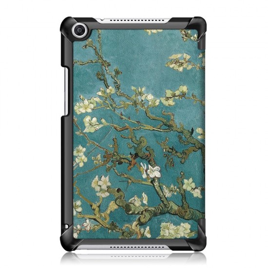 Apricot Blossom Tri Fold Case Cover for 8 Inch Honor 5 8 Inch Tablet