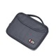 PBSM-B Double Layer Digital Accessories Storage Bag USB Charger Cable Tablet Organizer Bag