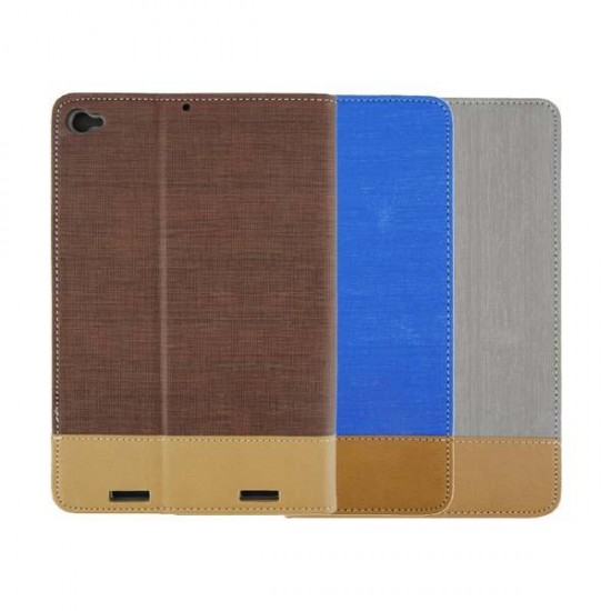 Book Design Stripe Folio PU Leather Case Cover For Mipad 2