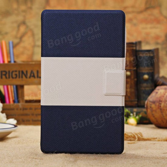 Contrast Color PU Leather Case With Card Holder For Google Nexus 7 2nd