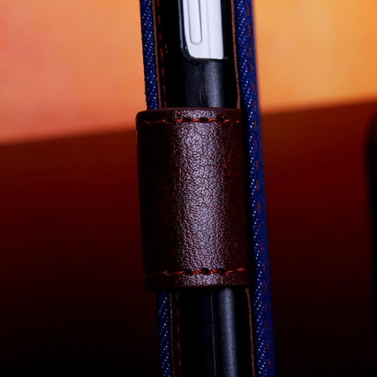 Denim Design Folio PU Leather Case Cover For Samsung Galaxy T110 Denim Design Folio PU Leather Case Cover For Samsung Galaxy T110