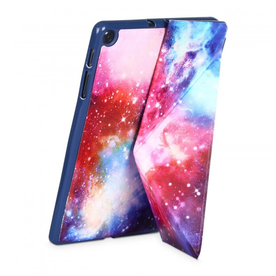 Folding Stand Tablet Case Cover for Samsung Tab A 10.1 T510 - Milky Way