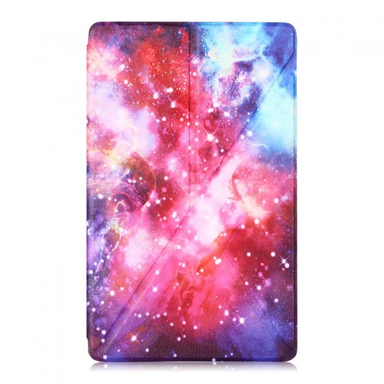 Folding Stand Tablet Case Cover for Samsung Tab A 10.1 T510 - Milky Way
