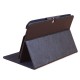 Folio Rock Grain Leather Case With Folding Stand for FNF ifive X2