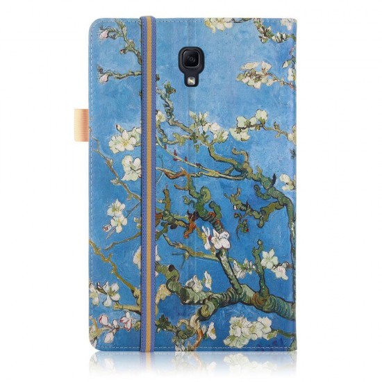 Folio Stand Printing Tablet Case Cover for Samsung Galaxy Tab A 10.5 T590 T595 T597 Tablet - Apricot Blossom