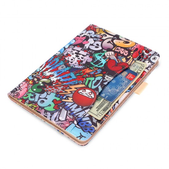 Folio Stand Printing Tablet Case Cover for Samsung Galaxy Tab A 10.5 T590 T595 T597 Tablet - Doodle