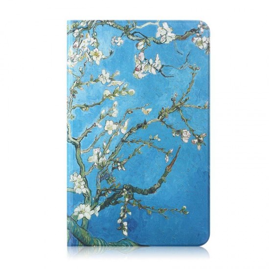 Folio Stand Tablet Case Cover for Samsung Galaxy Tab S5E 10.5 SM-T720 SM-T725 - Apricot blossom