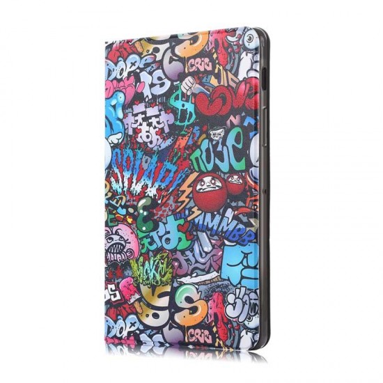 Folio Stand Tablet Case Cover for Samsung Galaxy Tab S5E 10.5 SM-T720 SM-T725 - Doodle Folio Stand Tablet Case Cover for Samsung Galaxy Tab S5E 10.5 SM-T720 SM-T725 - Doodle