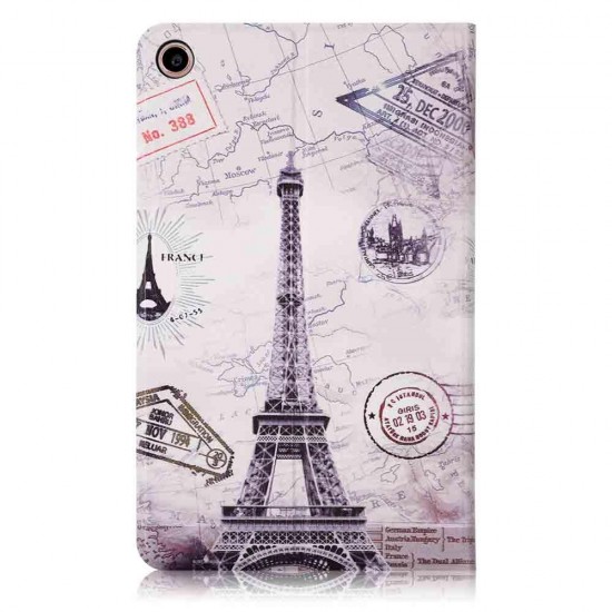 Iron Tower Painting Tablet Case for Mipad 4 Plus
