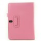 Lichee Pattern Folding Stand PU Leather Case For SAMSUNG T520